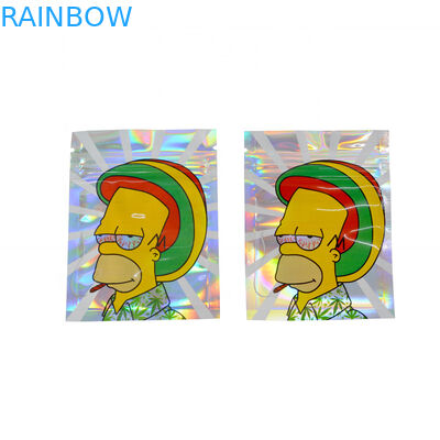 El bolso olográfico para CBD escarda el bolso gomoso de Herb Flower Dry Tobacco Retail del sabor del bolso de la cremallera de Mylar del oso del caramelo