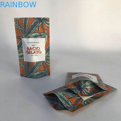 Matte Aluminum Foil Stand aceptado de encargo encima de los bolsos de empaquetado de Cannabsis