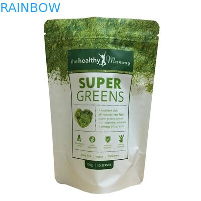 El empaquetado del té empaqueta las bolsitas de té vacías de encargo plásticas del papel de aluminio del sellado caliente de la cremallera