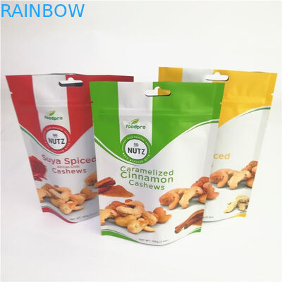 Matte Aluminum Foil Custom Accepted se levanta bolsas con la cremallera