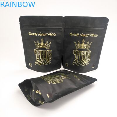 Digitaces que imprimen bolsos de empaquetado de la película de la suave al tacto del bolso de la lámina de mylar del cáñamo seco de la flor de la prueba 3.5g del olor