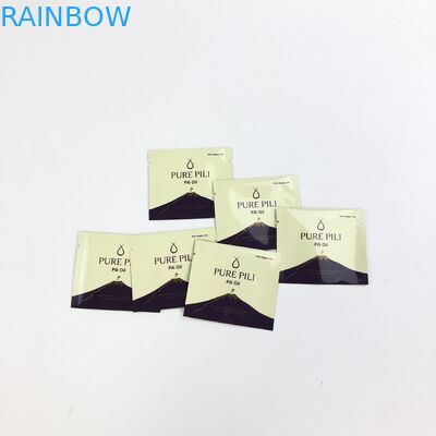 La aduana imprimió la bolsita cosmética sellada lado del papel de aluminio tres para el empaquetado de la muestra