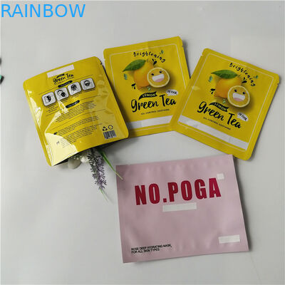 Los bolsos de empaquetado cosmtic azules mates modificaron las bolsitas planas de la hoja para requisitos particulares