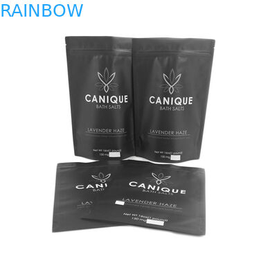 La prueba del olor empaqueta la cremallera de la categoría alimenticia empaqueta el bolso de encargo de plata brillante metálico seco de Mylar de la sal de baño del logotipo 16OZ de las semillas de flor