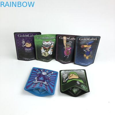 las galletas de la prueba del olor de 100micron VMPET empaquetan 3.5g 7g 14g Cannabies Mylar