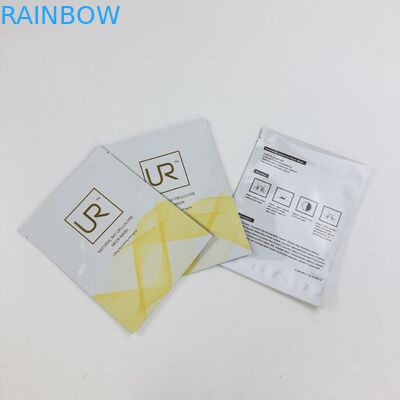 Tres el lado que se puede volver a sellar de encargo mylar plano heló el bolso Ziplock plástico de la bolsita de la crema de la loción