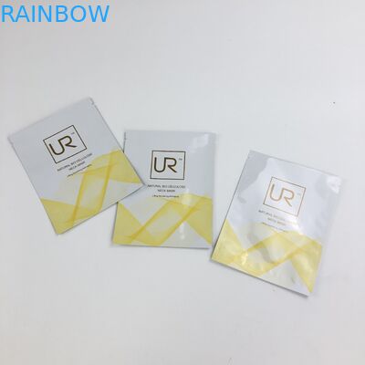 Tres el lado que se puede volver a sellar de encargo mylar plano heló el bolso Ziplock plástico de la bolsita de la crema de la loción