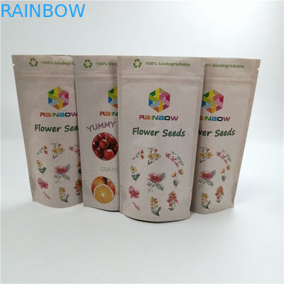 La hoja Sativa/Indica Mylar del Cr que se puede volver a sellar modificado para requisitos particulares de Kraft del papel del Pla del bolso del tweed empaqueta