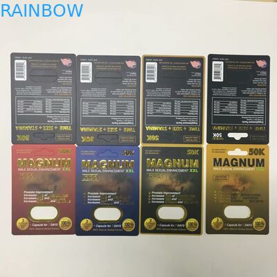 El papel modificado para requisitos particulares de la botella doble de cuatro colores carda las cajas de papel para el empaquetado de las cápsulas de la píldora