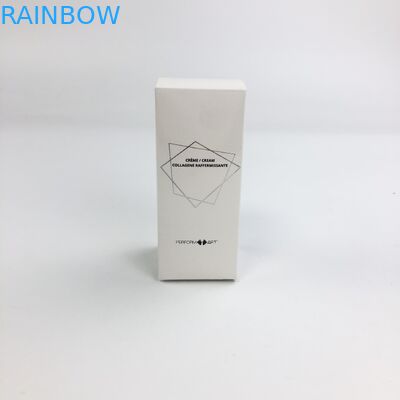 Cartulina blanca de sellado caliente de encargo al por mayor de Matt Film With 350g para el empaquetado cosmético de la caja de papel de la pestaña de la comida de la muestra