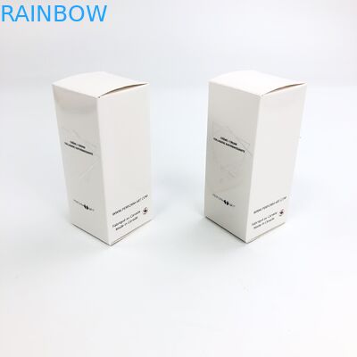 Cartulina blanca de sellado caliente de encargo al por mayor de Matt Film With 350g para el empaquetado cosmético de la caja de papel de la pestaña de la comida de la muestra