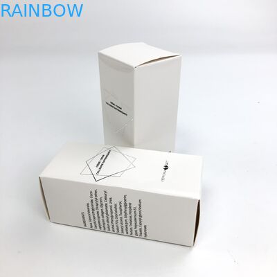 Cartulina blanca de sellado caliente de encargo al por mayor de Matt Film With 350g para el empaquetado cosmético de la caja de papel de la pestaña de la comida de la muestra