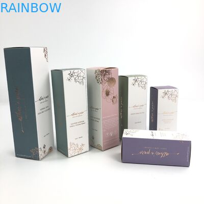 Cartulina blanca del grueso ULTRAVIOLETA brillante de encargo de Matt Film With 400g para la muestra cosmética Argan Oil Paper Box Packaging