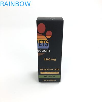 La película brillante de encargo con la cartulina blanca del grueso 400g para la medicina Spary embotella el empaquetado de la caja de papel de la joyería