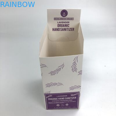 ULTRAVIOLETA de encargo de Matt Film grabada en relieve con la cartulina blanca del grueso de 400g 350g para las botellas de 30ml 60ml exhiben el empaquetado de la caja de papel