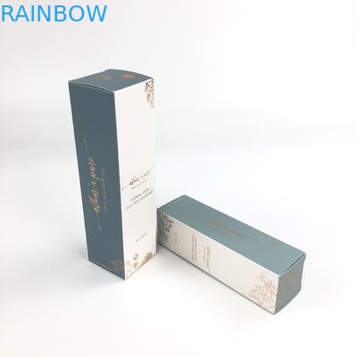 El logotipo al por menor de encargo imprimió las botellas o los tarros del skincare que empaquetaban la caja cosmética de papel