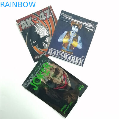 Bolsos de empaquetado 4g del incienso herbario de Cmyk 100microns