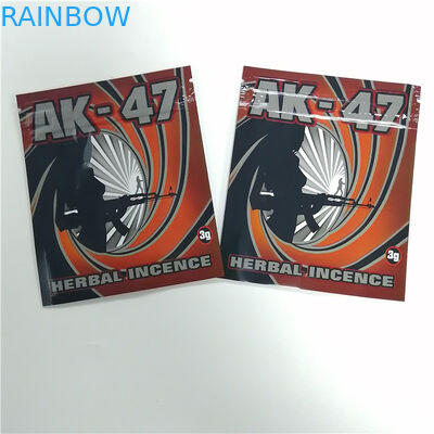 Bolsos de empaquetado 4g del incienso herbario de Cmyk 100microns