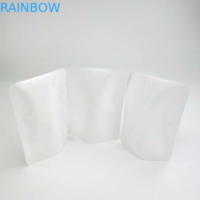 El sellado caliente que se puede volver a sellar de encargo NINGUNA cremallera Doypack resella el soporte de la bolsa encima del bolso de empaquetado material blanco de la semilla de flor de la bolsa PE NY