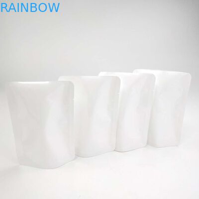 El sellado caliente que se puede volver a sellar de encargo NINGUNA cremallera Doypack resella el soporte de la bolsa encima del bolso de empaquetado material blanco de la semilla de flor de la bolsa PE NY