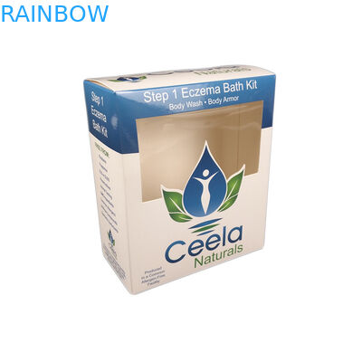 De encargo barato para la caja de empaquetado de papel del arte de las muestras del collar cosmético de la joyería con la caja de papel barata de la ventana de Transpartent