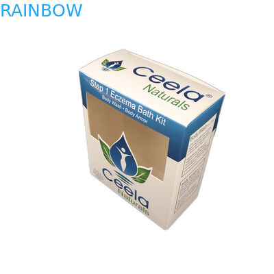 De encargo barato para la caja de empaquetado de papel del arte de las muestras del collar cosmético de la joyería con la caja de papel barata de la ventana de Transpartent