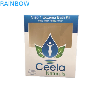 De encargo barato para la caja de empaquetado de papel del arte de las muestras del collar cosmético de la joyería con la caja de papel barata de la ventana de Transpartent