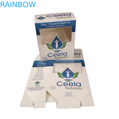 De encargo barato para la caja de empaquetado de papel del arte de las muestras del collar cosmético de la joyería con la caja de papel barata de la ventana de Transpartent