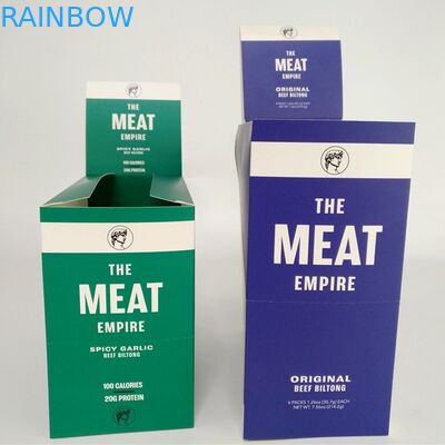 La aduana imprimió el pequeño papel de la cartulina de la cecina encajona la caja de papel de Kraft para la caja de presentación de la barra de energía del bocado