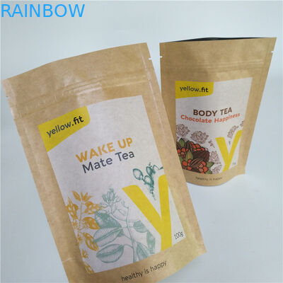 Abonable levántese la harina de la bolsita de té que empaqueta las bolsas de papel de Kraft para el alimento para animales