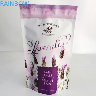 La muestra libre Digital que imprime el empaquetado de la sal de baño empaqueta el soporte que se puede volver a sellar encima del bolso del exfoliante corporal del café de la bolsa 200G