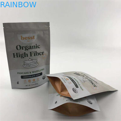 Levántese la bolsa de la cremallera con la ventana Doypack para las frutas secas