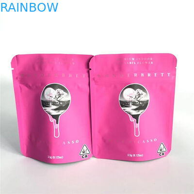 La aduana aceptó el empaquetado gomoso común empaqueta el soporte de la suave al tacto encima de bolsos