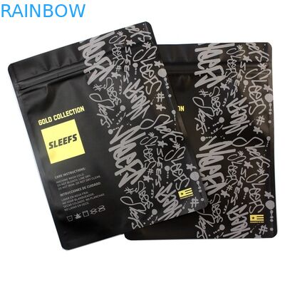 La bolsa de poliéster de empaquetado transparente de la ropa de Opp de Logo Printing Zipper de la camiseta de la cerradura promocional de la cremallera