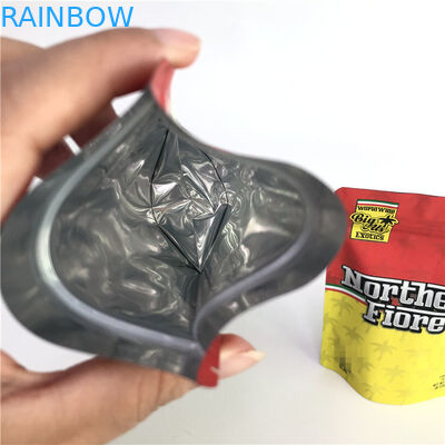 Impresión en offset de Mylar PE CMYK 180mic del levantar del bolso herbario gomoso