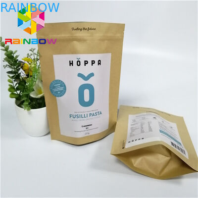 El bolso de empaquetado impreso de encargo del papel para el ziplock de la comida se levanta las bolsas de papel de la bolsa de la cremallera