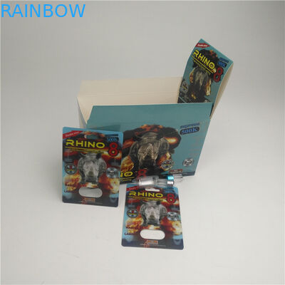 La ampolla 3d del grueso del MOPP 350g carda la píldora masculina del aumento del rinoceronte