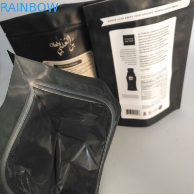 Bolso 100mircon de la cremallera del papel de aluminio de Matt Gold VMPET 300g