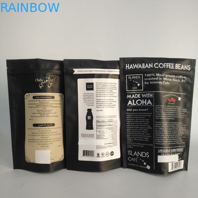 Bolso 100mircon de la cremallera del papel de aluminio de Matt Gold VMPET 300g