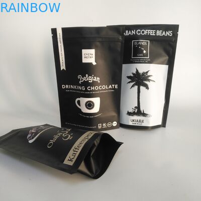 Bolso 100mircon de la cremallera del papel de aluminio de Matt Gold VMPET 300g