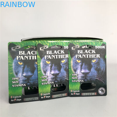 píldora lenticular masculina de la tarjeta 500K del aumento 3d del casquillo de 12m m