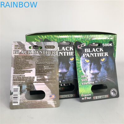 píldora lenticular masculina de la tarjeta 500K del aumento 3d del casquillo de 12m m