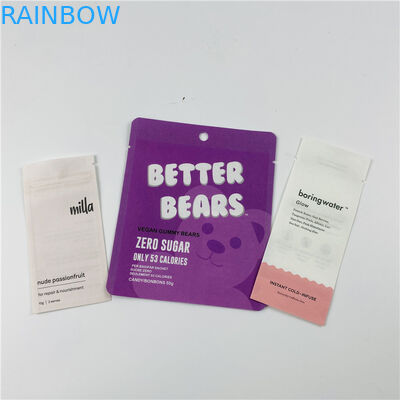 Bolso Ziplock de Mylar del papel de aluminio de VMPET MOPP 100mircon