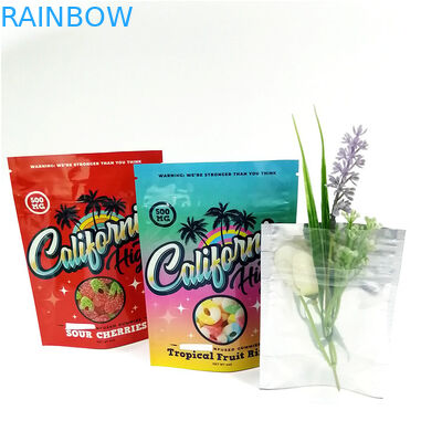 Digital reutilizable que imprime las bolsas de plástico Doypack de la comida que la cremallera de aluminio empaqueta la prueba de encargo Mylar del olor empaqueta para las galletas gomosas