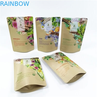 Moq bajo CMYK VMPET biodegradable se levanta la bolsa 100micron