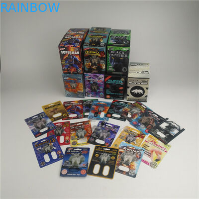 Tarjeta de la ampolla del SGS 200mic 3d para las píldoras masculinas 500K 600k