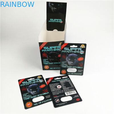 Rinoceronte 69 tarjetas 350g Whiteboard de la ampolla 3d con la caja de papel de la exhibición