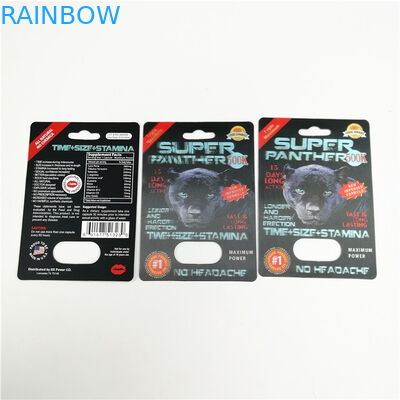 Fotograbado que imprime la tarjeta de la ampolla de 350g Whiteboard 3D con la etiqueta engomada adhesiva