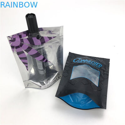 empaquetado a prueba de niños de la bolsa de la hoja de Mylar de la galleta de la suave al tacto de las semillas de flor de 1/8oz 3.5g CBD