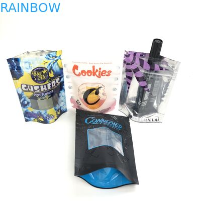 Logo For Wheat Flour Seed de encargo con Plastique del saco de Bolsa de la cremallera coloca para arriba la bolsa empaqueta la ventana cosmética